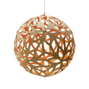 159 Floral David Trubridge Подвесной светильник из фанеры оранжевого цвета Ø60