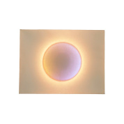 торшер с круглым световым диском на стойке