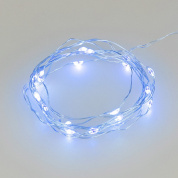 декоративная светодиодная гирлянда на тонкой проволоке