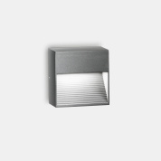 уличный настенный светильник прямоугольного корпуса из антрацита