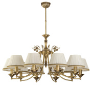 CAS-ZW-10(P/A) Kutek Casamia Lampshade десятиламповая потолочная люстра с текстильными абажурами классической формы