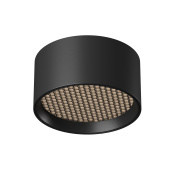 потолочный цилиндрический светильник черного цвета