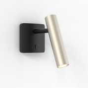 настенный светильник с поворотной цилиндрической головкой матовый чёрный