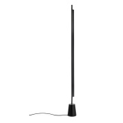 торшер с вытянутой цилиндрической стойкой и верхним рассеянным светом