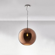 люстра дизайнерская медного цвета с подвесами