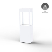 садовый столбик цилиндрический белый