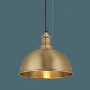 Brooklyn Dome Pendant - 8 Inch - Brass подвесной светильник Industville BR-DP8-B