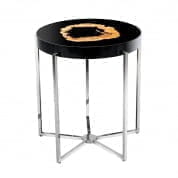 110617 Side Table Pompidou nickel finish SIDE TABLES Eichholtz