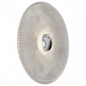 накладной светильник с фактурным круглым рассеивателем из стекла