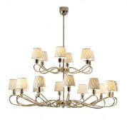 Infinity 18 light chandelier - white & gold люстра, Villari