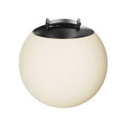 подвесной светильник с шаровым плафоном черного цвета