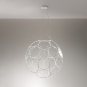 люстра с прозрачными стеклянными шарами и светодиодами