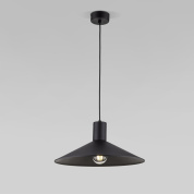 подвесной светильник с широким металлическим плафоном