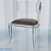 Klismos Acrylic Chair-Pewter Global Views кресло