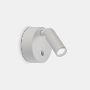 настенное бра с поворотным цилиндрическим корпусом и встроенным аккумулятором