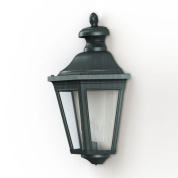 настенное бра с корпусом под патину и прозрачным плафоном