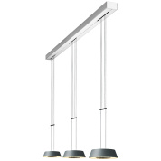 подвесной светильник с тройным подвесом и цилиндрическими плафонами