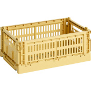 AB634-A601-AF64 Hay Colour Crate ящик пластиковый для хранения прямоугольный золотисто-жёлтого цвета