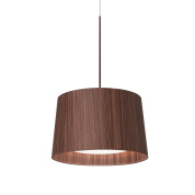 подвесной светильник с абажуром шоколадного цвета