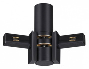 соединитель угловой черного цвета для магнитного трека 23мм