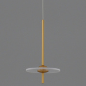 подвесной светильник с декоративными круглыми элементами белого цвета