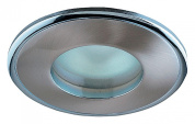встраиваемый светильник с круглым рассеивателем из матового стекла