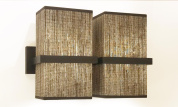 двухсекционный настенный светильник с геометричным корпусом