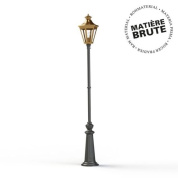 уличный фонарный столб с плафоном цвета светлая латунь