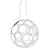 подвесной светильник с круглым металлическим плафоном