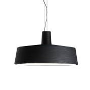 подвесной светильник с чёрным плафоном в форме колокола