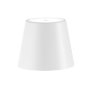 абажур конической формы белого матового цвета