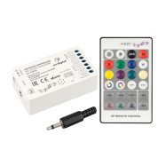 034726 Arlight Аудиоконтроллер ARL-SOUND-RGB/RGBW (12-24V, 4x4A, RF ПДУ 24кн)