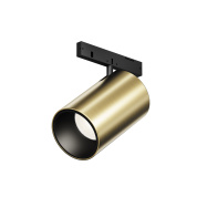 трековый прожектор в латунном исполнении с цилиндрическим корпусом