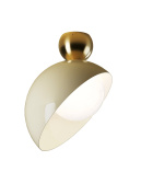 потолочный светильник с овальным стеклянным плафоном