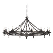 Люстра Warwick Elstead WR12-GRAPHITE графитово-черный