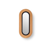 настенный светильник овальной формы с LED подсветкой чёрного цвета