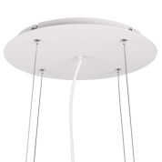 потолочный подвес с увеличенной круглой монтажной чашей и тросами для подвесных светильников