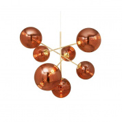 Globe Chandelier Large Copper LED Tom Dixon, люстра