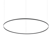 подвесной светильник кольцевой формы в чёрном цвете