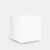 ландшафтный светильник кубической формы с опаловым рассеивателем