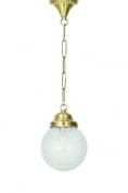 Etched Globe Ceiling Hanging Light подвесной светильник FOS Lighting EmbozGola-6-HL1