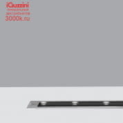 BW20 Linealuce iGuzzini Mini Linear Recessed Luminaire - Neutral White LEDs - 24V dc - L=1080mm - Wall Grazing Optic