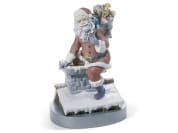 DOWN THE CHIMNEY Рождественский предмет из фарфора Lladro 1001931