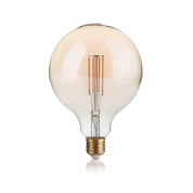 151724 E27 globo d125 04w 2200k cri80 ambra Ideal Lux источник света