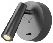 настенный светильник бра цилиндрический чёрный