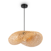 подвесной светильник с округлым плафоном из ажурного металла чёрного цвета