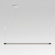 Rotaliana Squiggle H9 линейный подвесной светильник матовый чёрный 1SQH009062ZL0