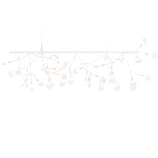 подвесной светильник с разветвлённым металлическим каркасом и круглыми диффузорами