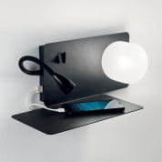 174846 BOOK-2 AP Ideal Lux настенный светильник черный
