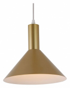 подвесной светильник конической формы золотистого цвета